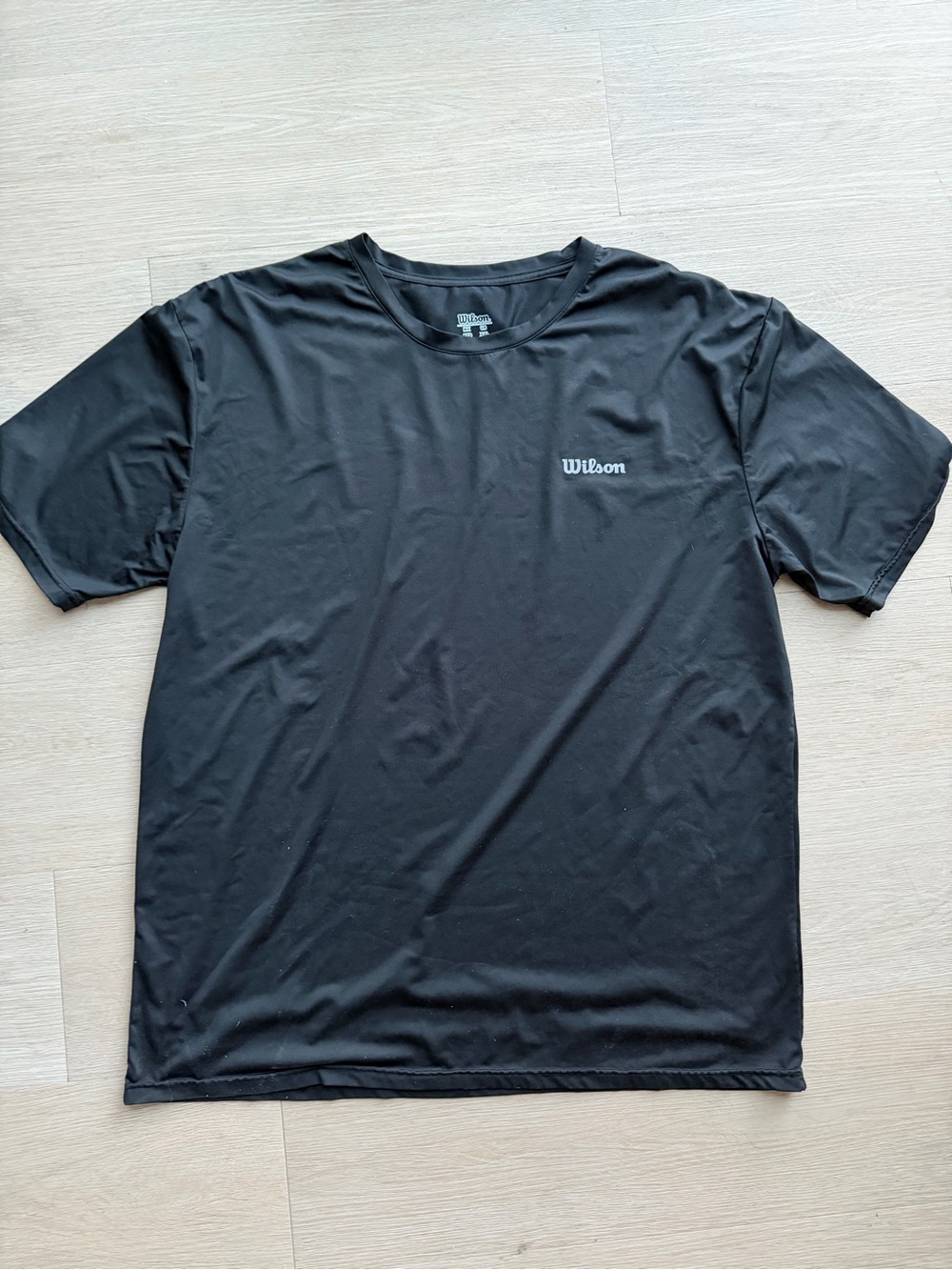 Wilson Black Short-Sleeve Crew Athletic Tee